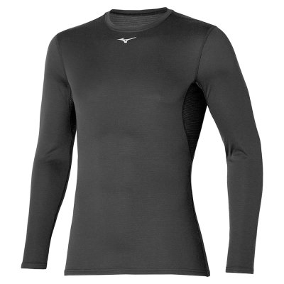 Manga Larga Mizuno Midweight Crew Hombre - Negros - Chile M479RLUKFV